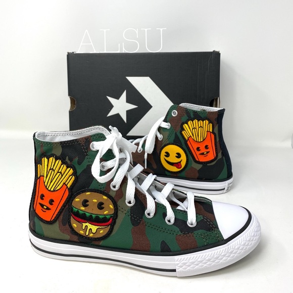Converse Ctas High Top Canvas Chocolate Green K/W - Picture 7 of 8